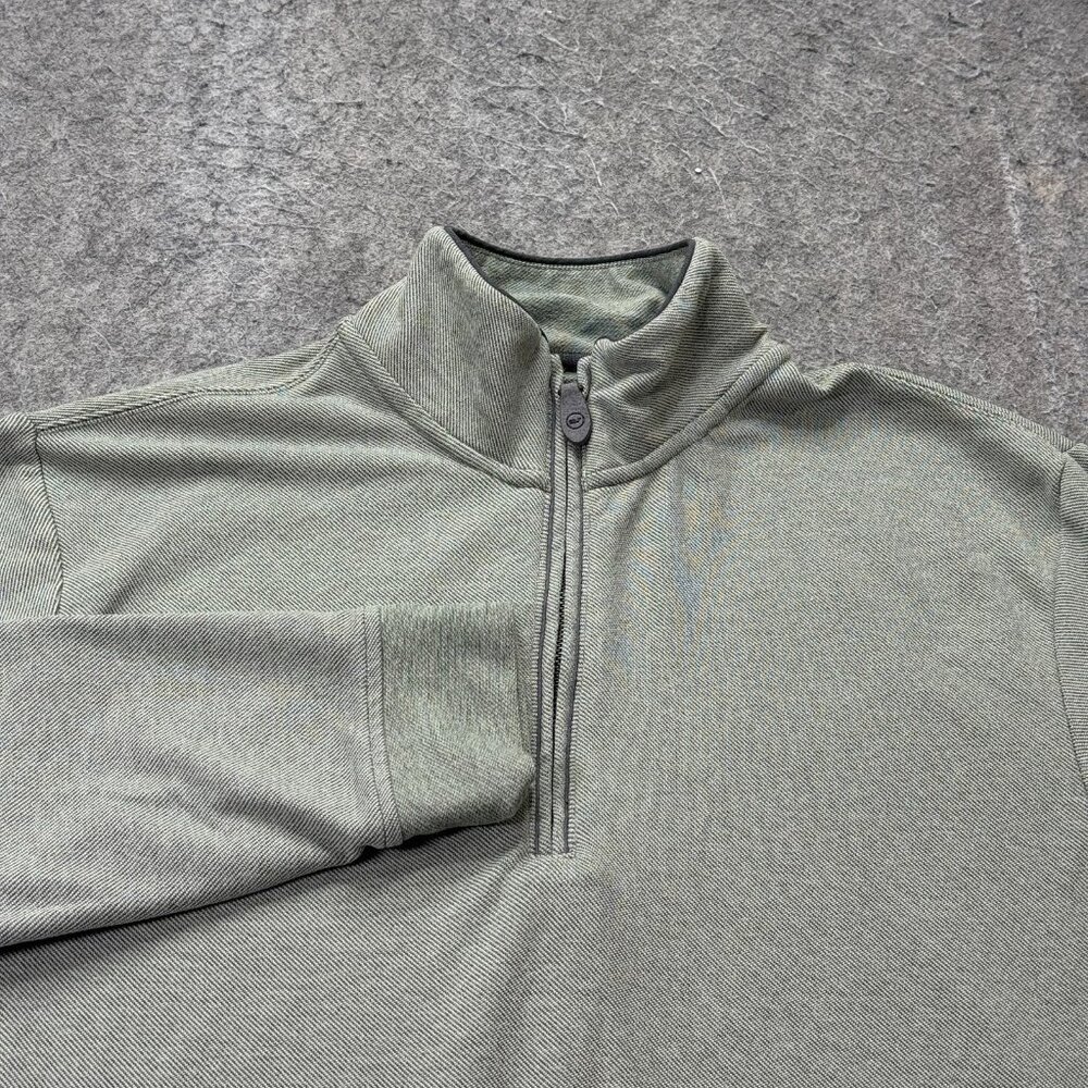 Vineyard Vines Performance 1/4 Zip Pullover Men S Green 44" x 29" Long Sleeve